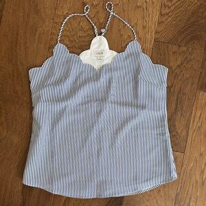 J.Crew Scalloped Shell Top